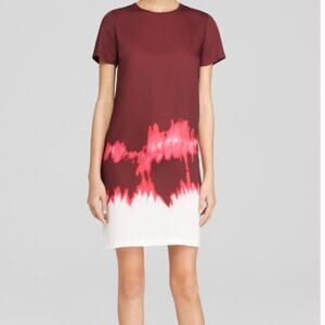 Vince tie dye short sleeve dress